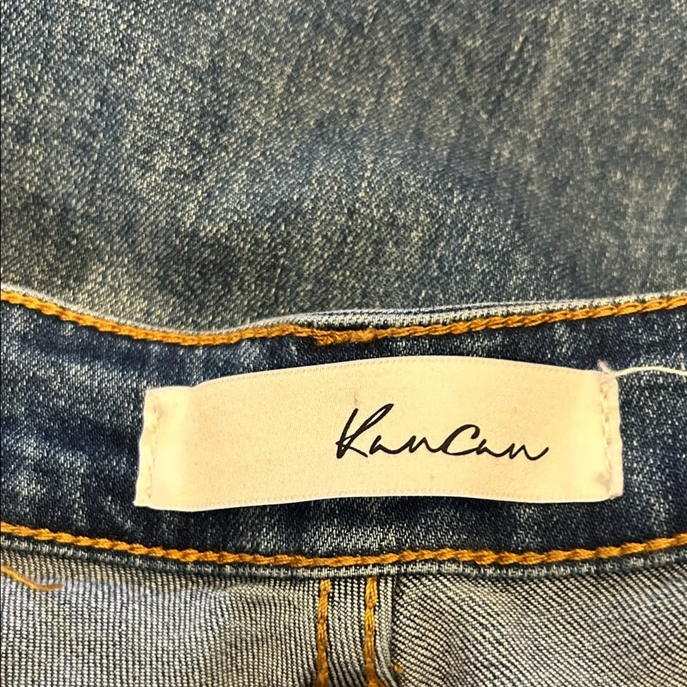 Kan Can Distressed Button fly skinny jeans Size 27 EUC - Picture 7 of 9